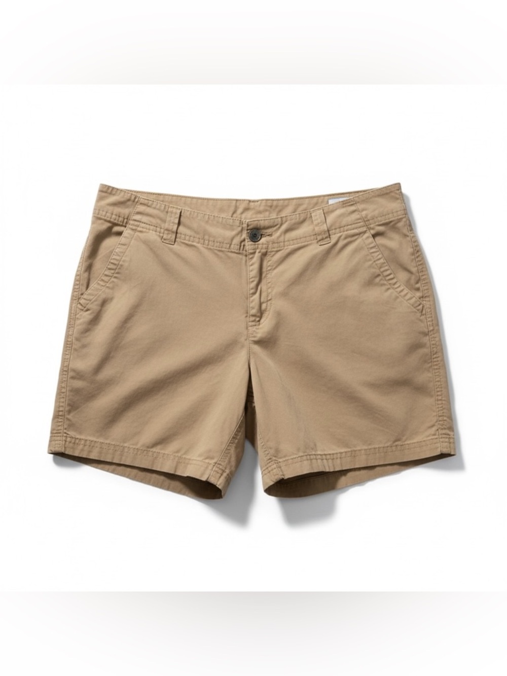 Columbia Khaki Cotton Shorts Size 10 Casual Outdoor Hiking Lightweight